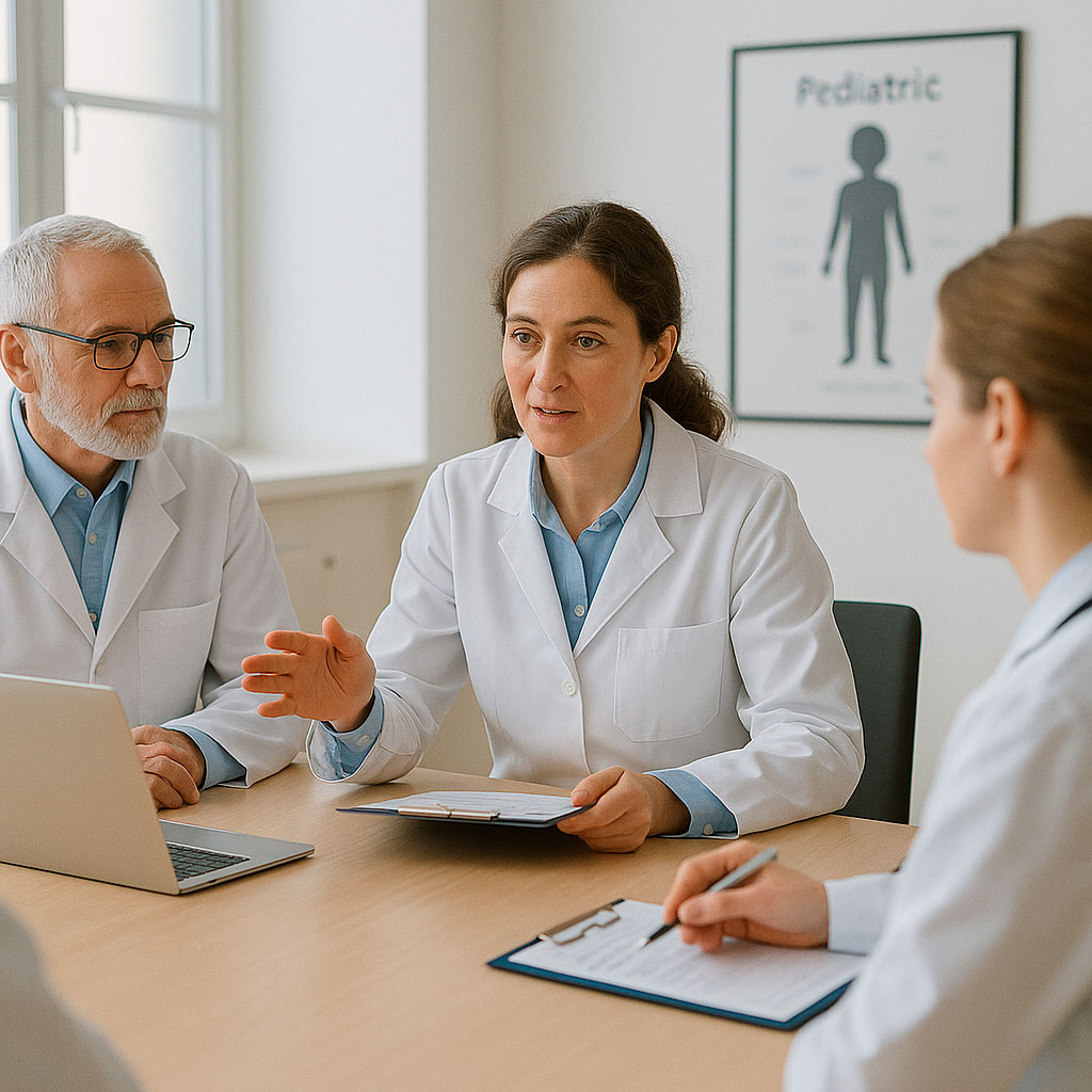Profesionales de Synaptia en una sesión clínica